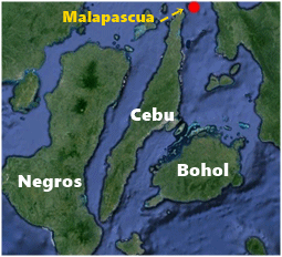 map malapascua island philippines